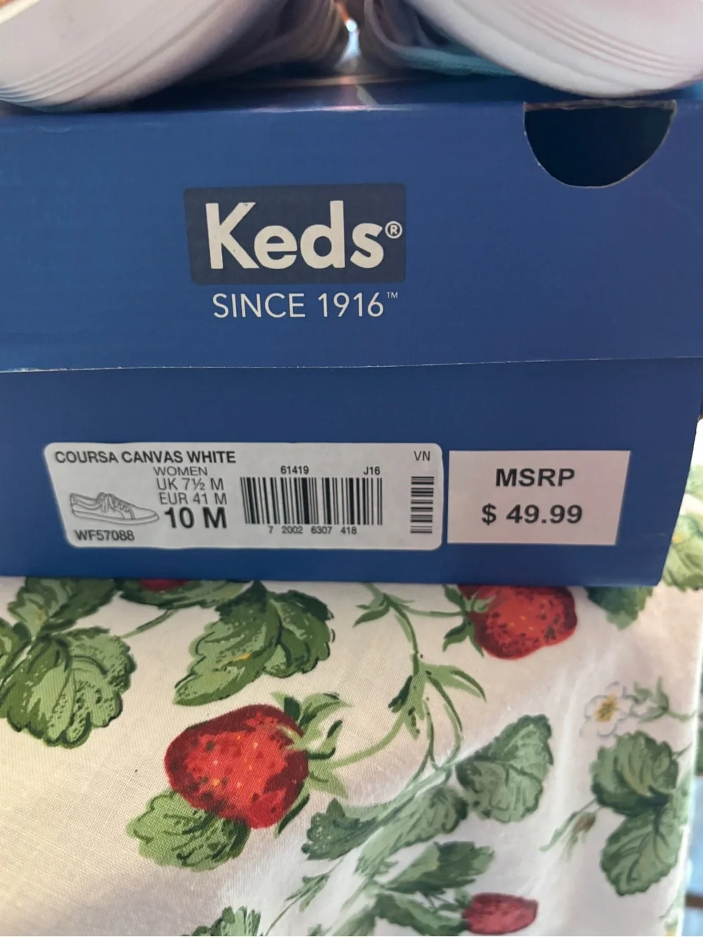 Keds White Canvas Low-Top Sneakers